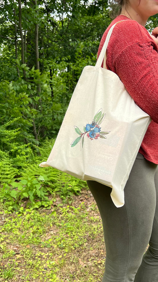Blueberry Branches Tote Bag