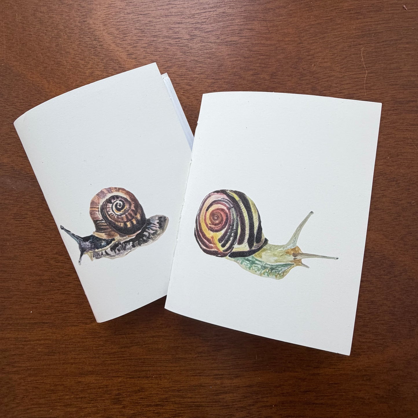 Hand Stitched Journal with Snail